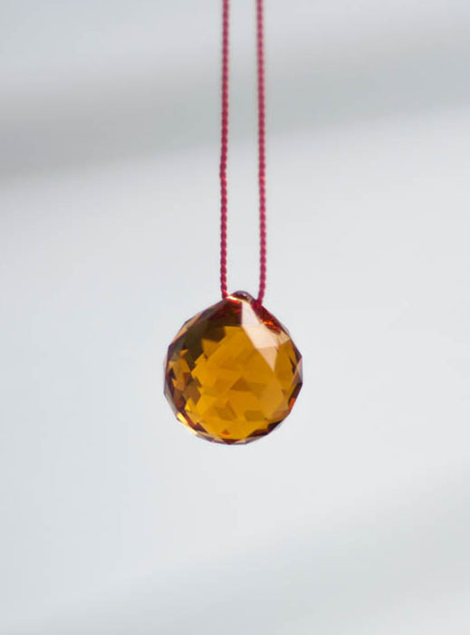 Swarovski Crystal 20mm Rainbow Maker Ball Amber Color
