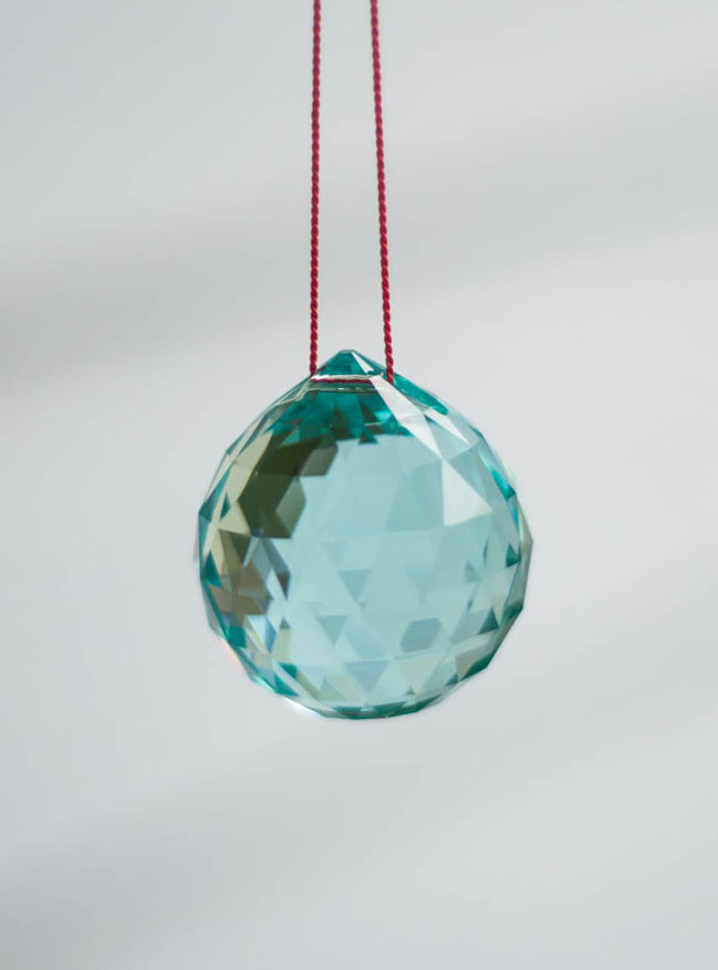 Swarovski Crystal 40mm Rainbow Maker Ball Teal