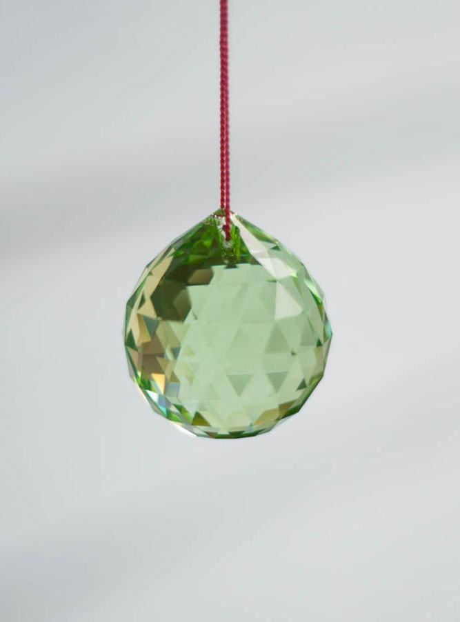 Swarovski Crystal 40mm Rainbow Maker Ball Light Green