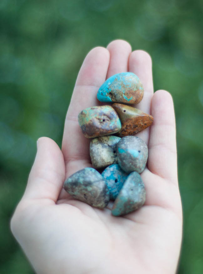 Tumbled Turquoise with hole