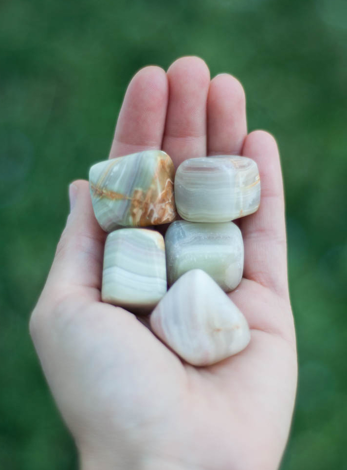 Tumbled Green Calcite - Pakistan