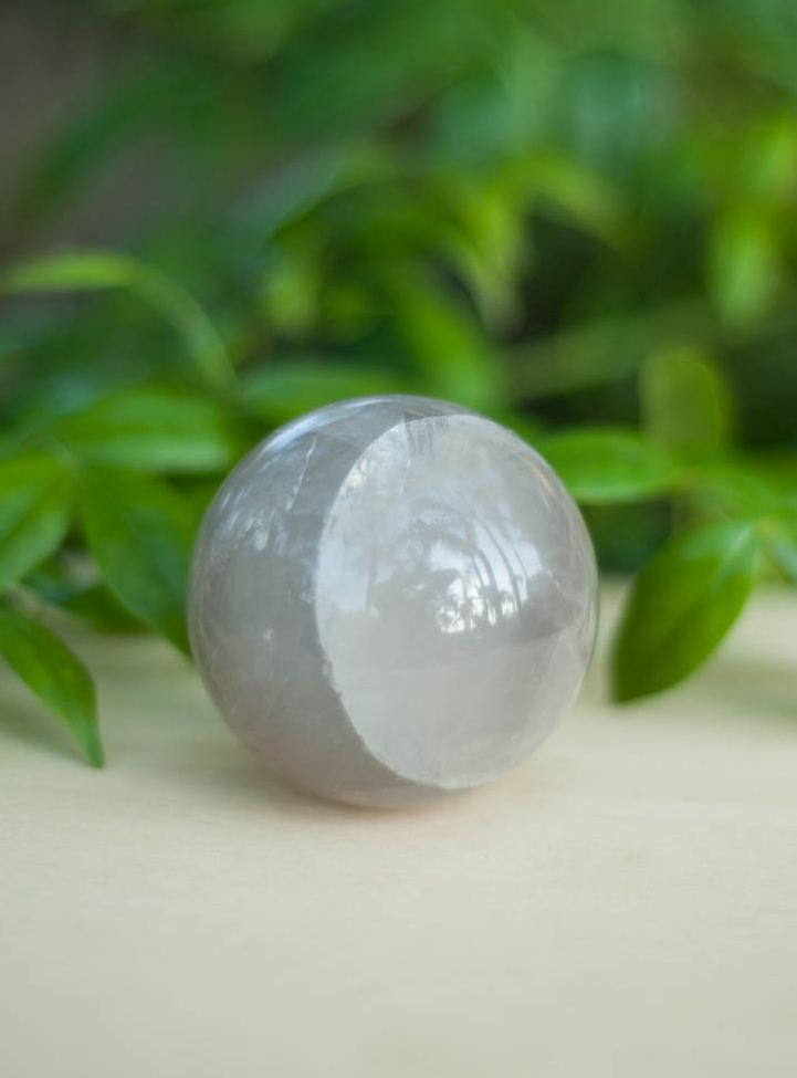 Blue Rose Quartz Sphere #4 - Madagascar