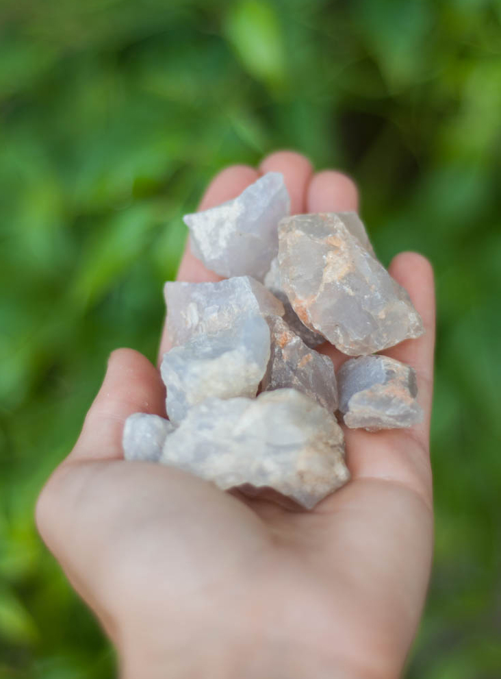 Raw Blue Rose Quartz - Madagascar