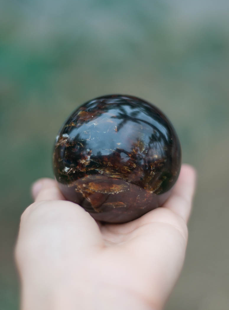 Amber Sphere - large