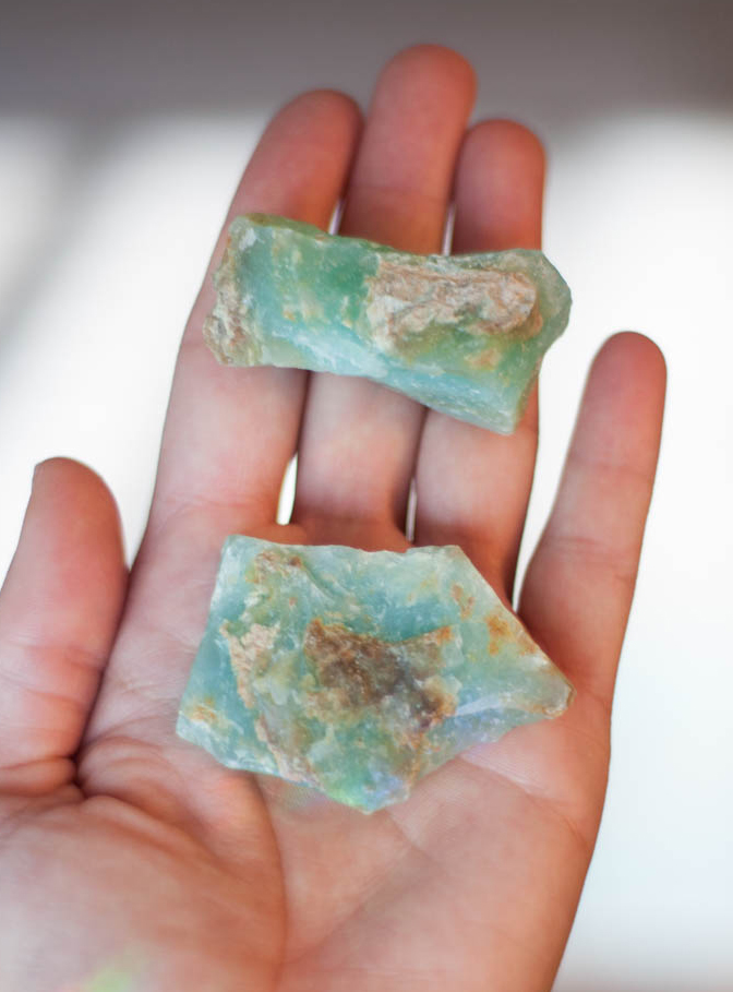 Raw Peruvian Andean Blue Opal medium