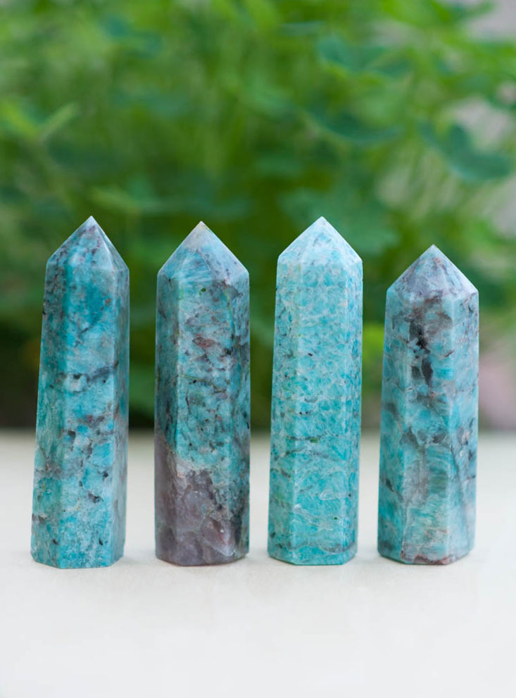 Amazonite Tower Medium Crystal Tower Generators Village Rock Shop