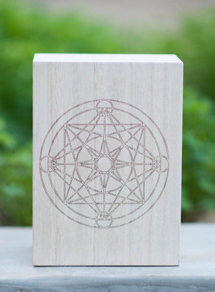 Merkaba Wood Box large