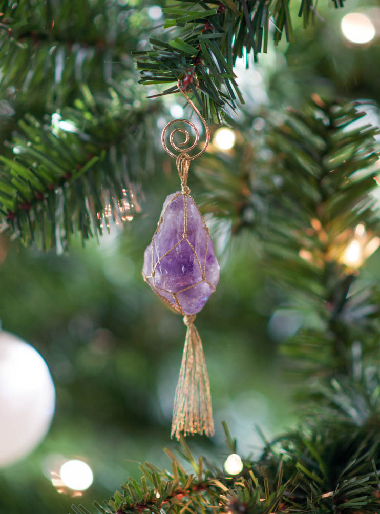 Amethyst Christmas Ornament