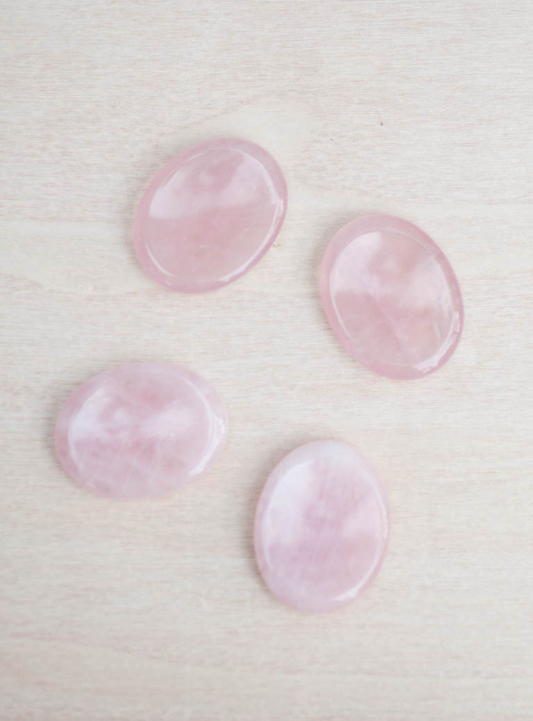 Rose Quartz Worry Stone