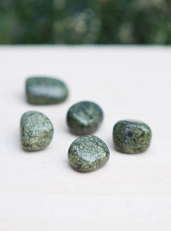 Tumbled Green Jasper