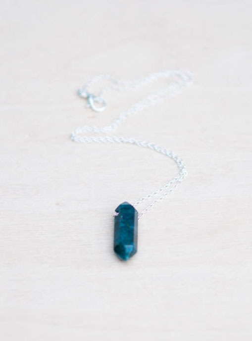 Blue Apatite Pendant