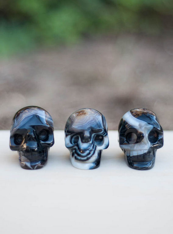 Agate Crystal Skull