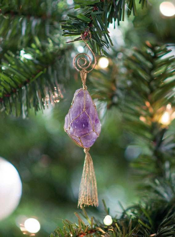 Amethyst Christmas Ornament