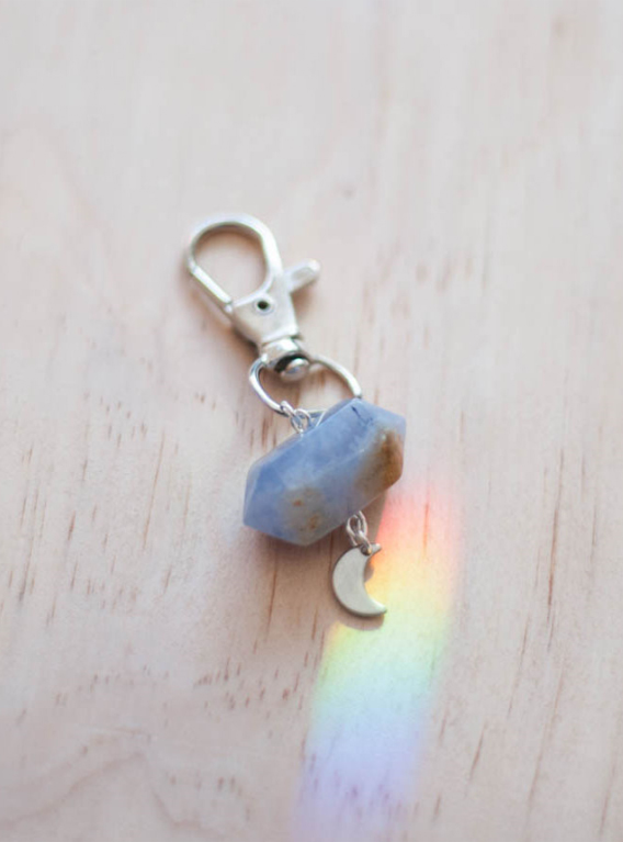 Blue Lace Agate Charm