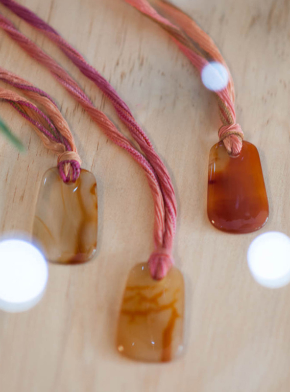 Carnelian Pendant - flat