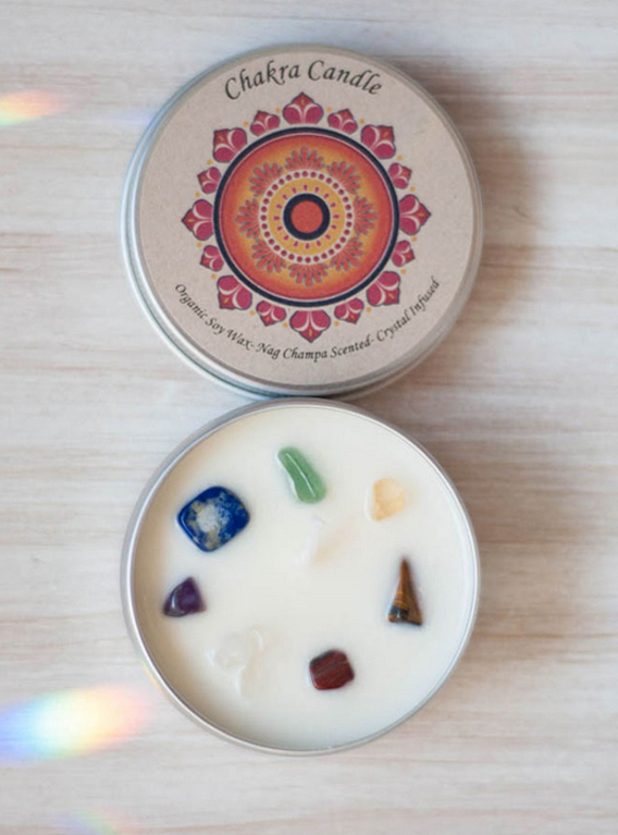 Chakra Tin Travel Candle