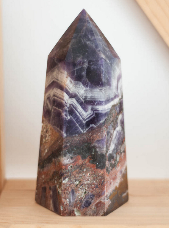 Chevron Amethyst Tower Extra Large