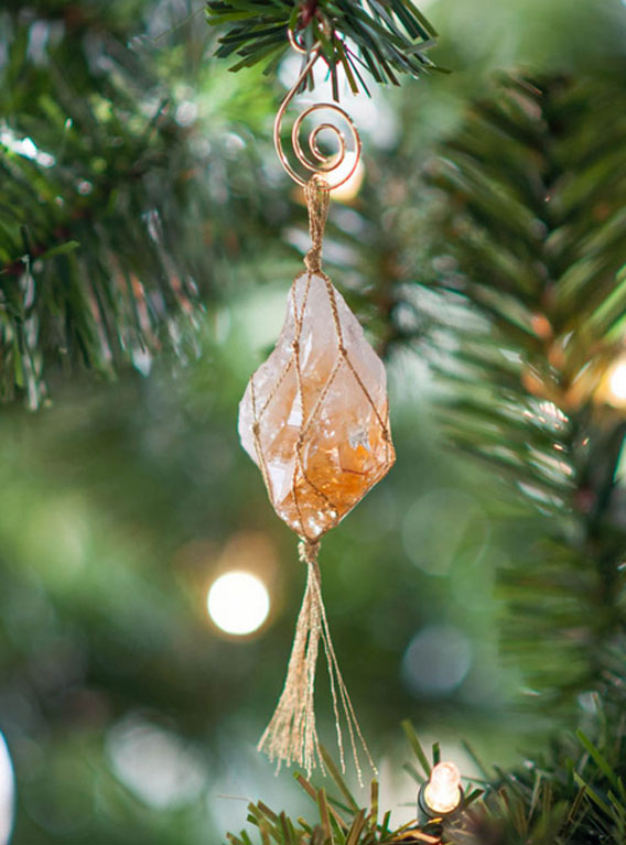 Citrine Christmas Ornament