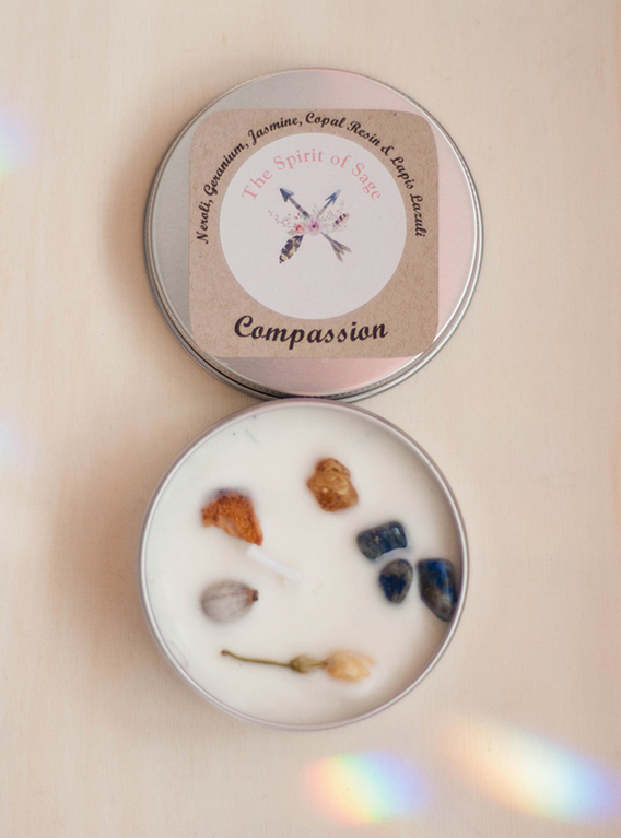 Compassion Tin Candle