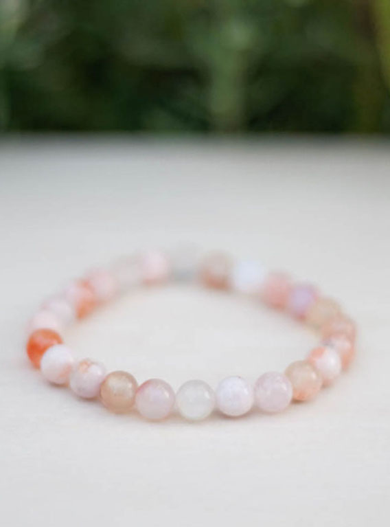 Flower Agate Bracelet