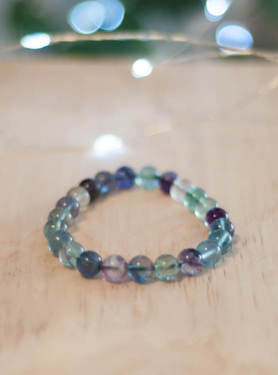 Rainbow Fluorite Bracelet — CraeVita jewelry