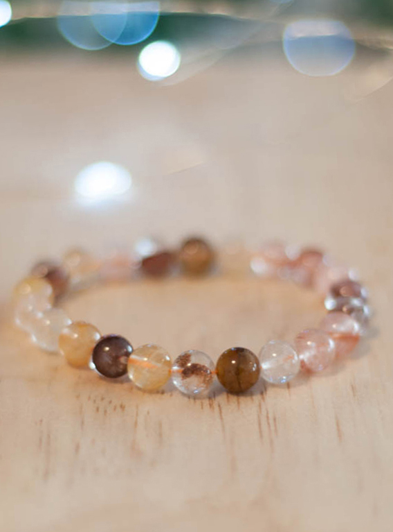 Golden Healer and Fire Quartz Bracelet