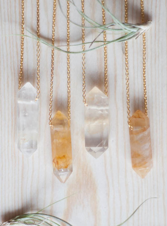 Golden Healer Quartz Pendant 