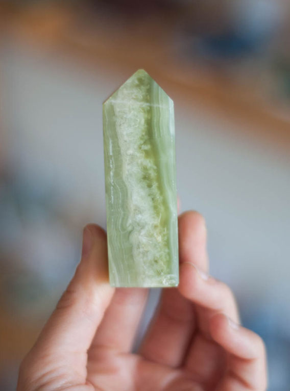 Green Calcite Tower small