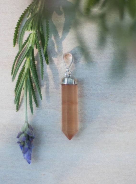 Honey Calcite Pendant