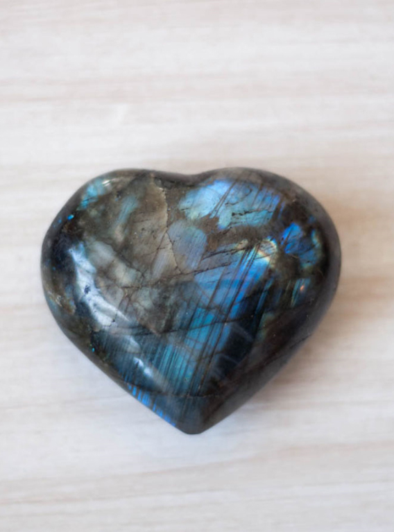 Labradorite Heart - large