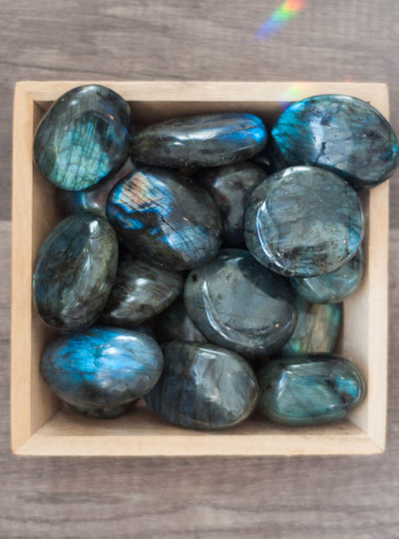 Labradorite Palm Stone - small