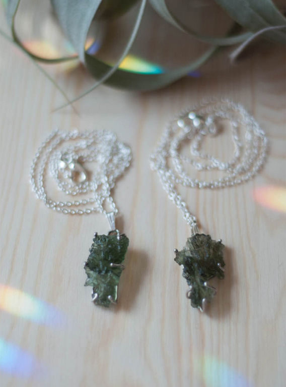 Moldavite Pendant Style #2