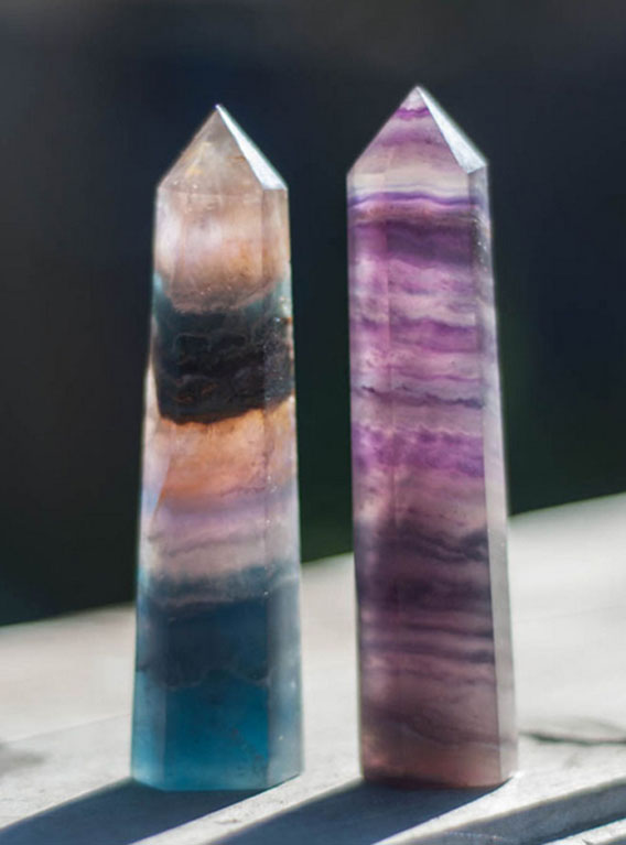 Rainbow Fluorite Tower medium