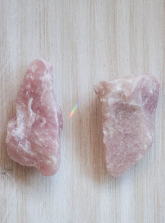 Raw Rose Quartz large