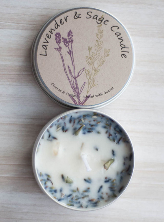 Sage and Lavender Tin Candle