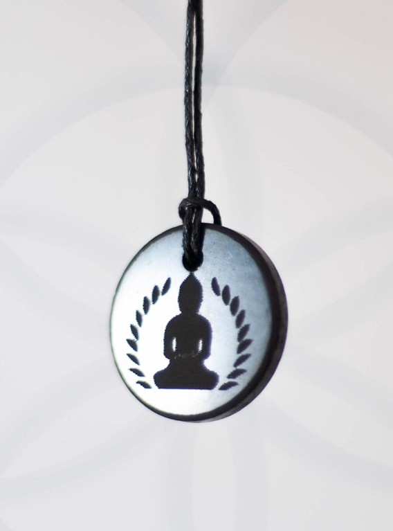 Shungite Buddha Pendant