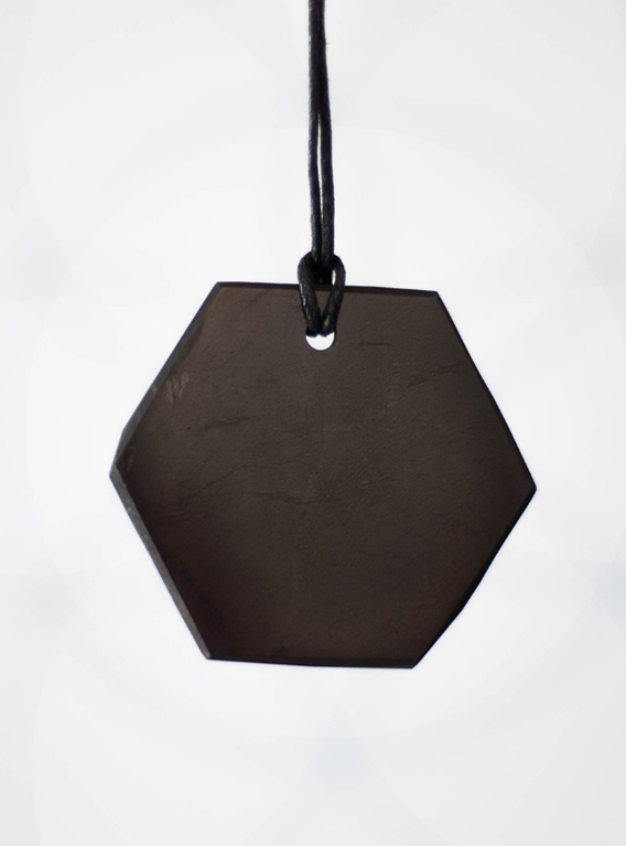 Shungite Hexagon Pendant