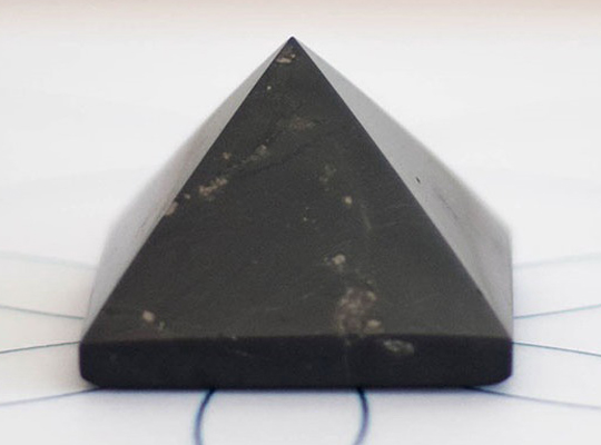 Large Shungite Merkaba,3.5" Diagonal Polished Shungite Star/Stone,EMF Protection