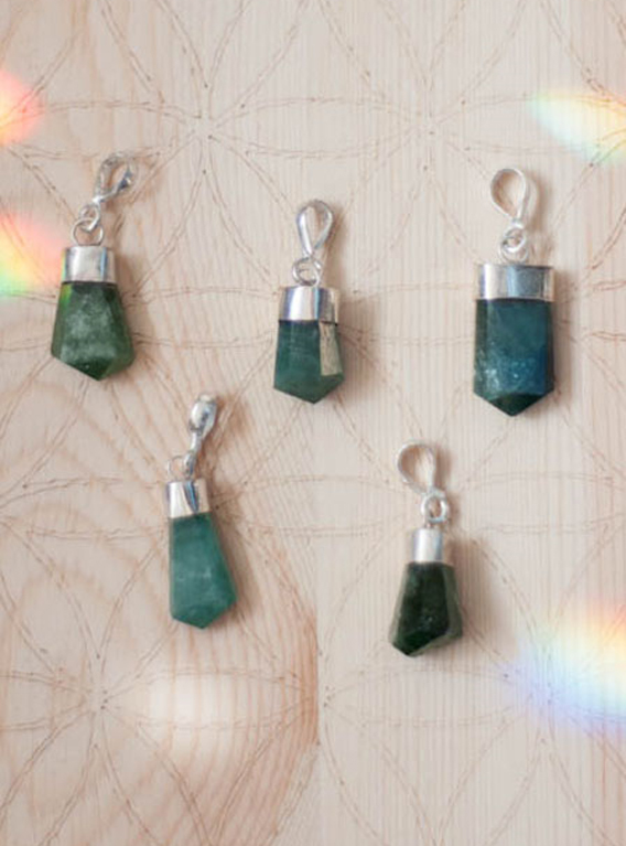 Small Green Tourmaline Pendant