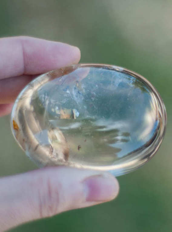 Smoky Quartz Palm Stone