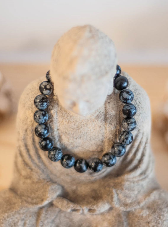 Snowflake Obsidian Bracelet