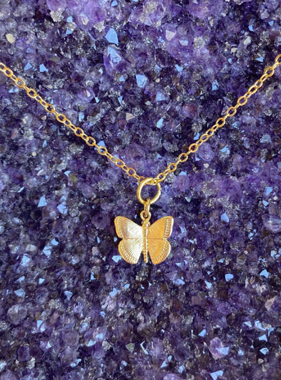 Tiny Butterfly Necklace