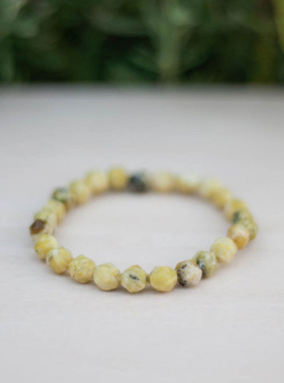 Yellow Jasper Bracelet - faceted